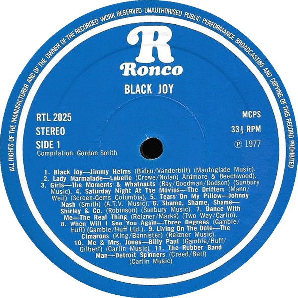 Black Joy: 22 Hits From Original Soundtrack Of The Film