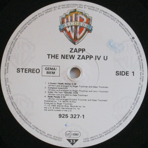 The New Zapp IV U