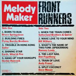 Melody Maker Front Runners